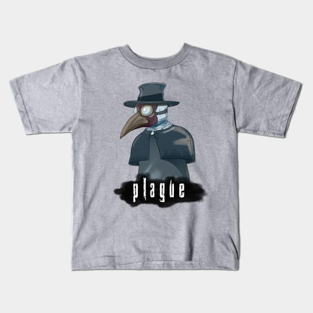 Plague Doctor Kids T-Shirt by PowerSurgeX1